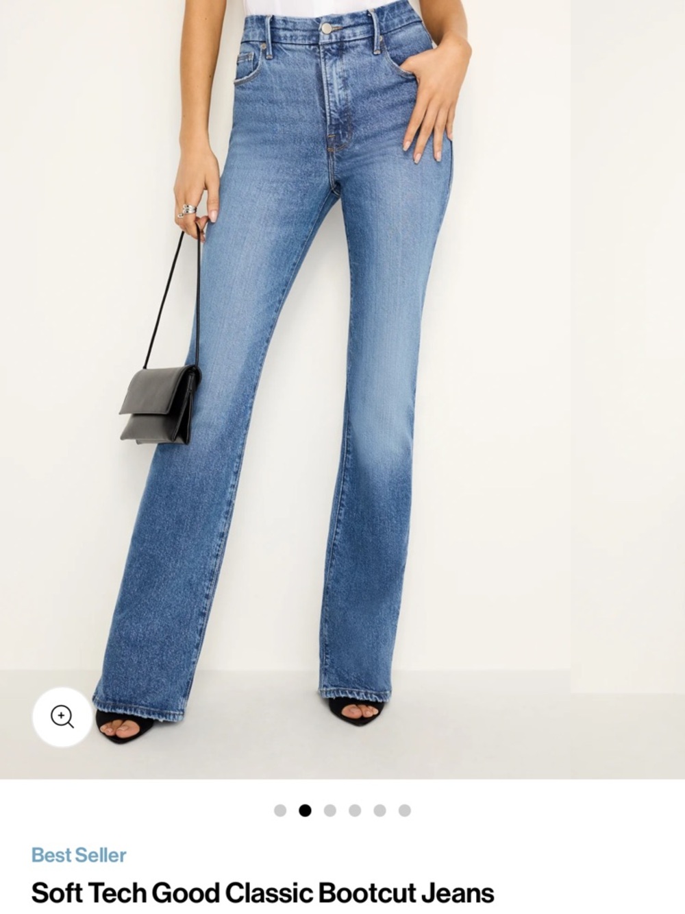 Good American Soft Tech Good Classic Bootcut Jeans 00